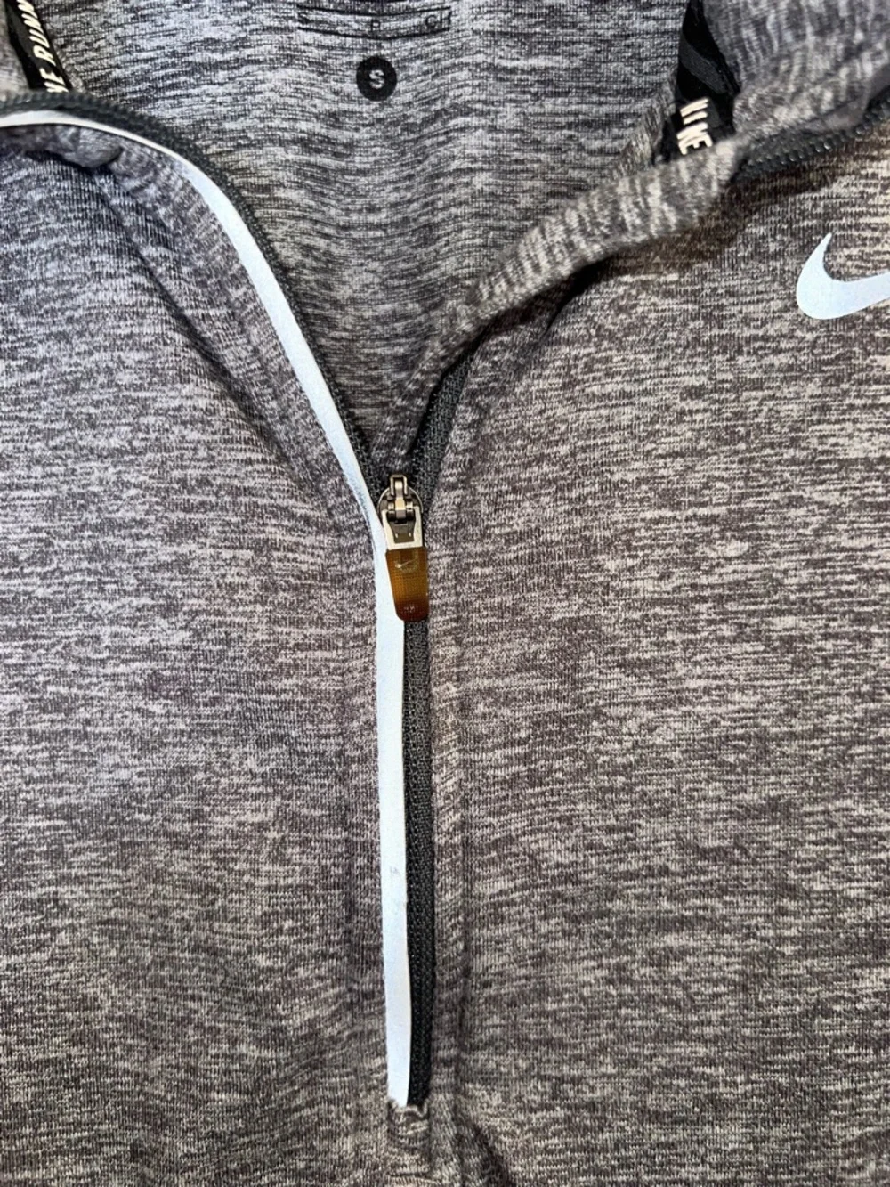 Nike Dri-Fit Running 1/4 Zip Pullover‎ Thumbholes Gray Women’s Size S